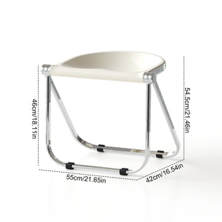 Sunvega Stackable Transparent PC Folding Chair for Indoor and Outdoor Use