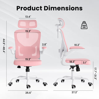 Sunvega Ergonomic Office Chair with Adjustable Headrest and Lumbar Support for Home Office