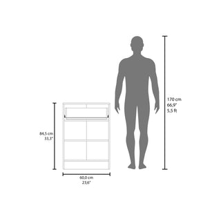Sunvega Black Multistorage Pantry Cabinet with One Drawer and Two Shelves