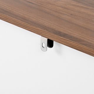 Sunvega White Wood Dresser with 5 Deep Drawers and Wide Tabletop for Bedroom