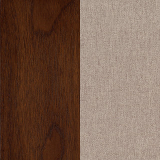 Sunvega Mango Oak Wood Dining Side Chairs Set of 2 with Foam-Padded Seats