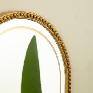 Sunvega Sunburst-Shaped PU Art Decorative Wall Mirror for Bathroom Bedroom