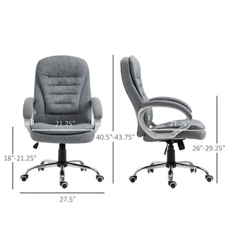 Sunvega High Back Executive Office Chair with Adjustable Height and Lumbar Support