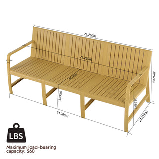 Sunvega 2-Piece Patio Conversation Set with Waterproof PP Material & Easy Assembly