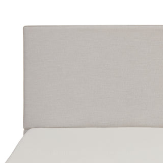 Sunvega Lucas Tall 52" High Upholstered Bed with Textured Ivory Canvas Headboard