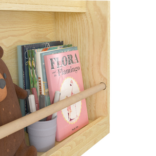 Sunvega 3 Tier Kids Book Rack for Bedroom, Playroom, and Classroom Organization