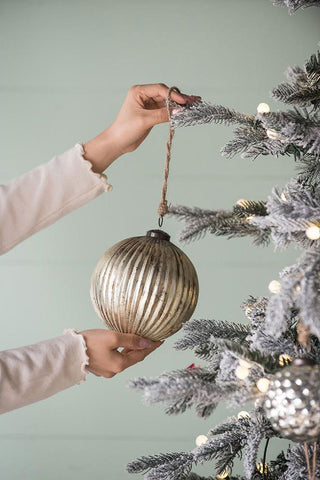 Sunvega Glass Glitter Painted Christmas Ball Ornaments Set of 12 for Holiday Decor