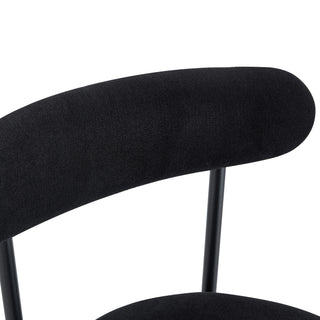 Sunvega Ergonomic High Back Bar Chairs with White Fabric Cushions and 35.5 Inch Total Height