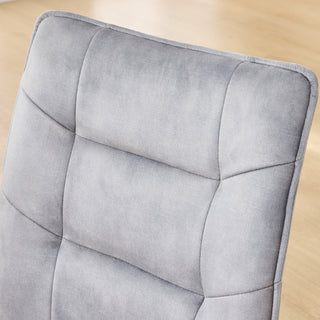 Sunvega Modern Velvet Dining Chairs with Iron Frames and Soft Cushioned Seats