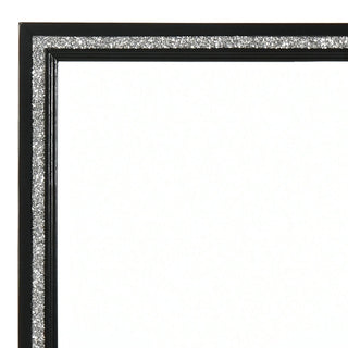 Sunvega Weathered Black Finish Nightstand with Two Spacious Storage Drawers