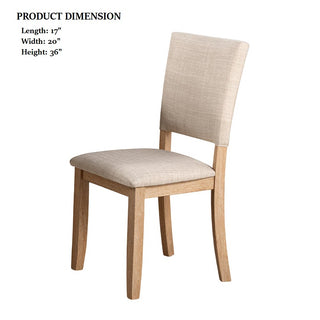 Sunvega Transitional Natural Tone Rubberwood Dining Table with Trestle Base