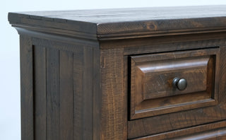 Sunvega Brown 6-Drawer Chest with Traditional Style and Easy Care Finish