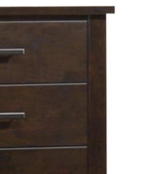 Sunvega Mahogany Finish Chest with Five Spacious Drawers and Safety Lock