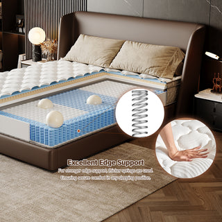 Sunvega 12 Inch Hybrid Full Mattress with Memory Foam and Pocketed Springs for Medium Firm Support