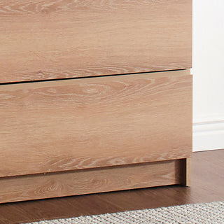 Sunvega Modular Oak Wood Closet System with Ample Storage and Warm Finish