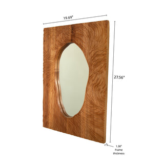 Sunvega Sunburst-Shaped PU Art Decorative Wall Mirror for Bathroom Bedroom