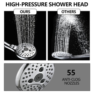 Sunvega Lift-Up Diverter Bathtub Faucet with 6 Settings Handheld Shower in Chrome