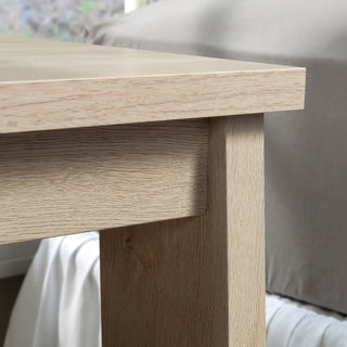 Sunvega Elegant Brown Nightstand with Smooth-Glide Drawer and Open Shelf