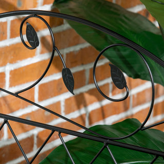 Sunvega Decorative Garden Fence Panels with Wavey Vines for Yard and Patio