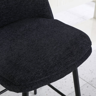 Sunvega Counter Height Swivel Bar Stools Set of 2 with Upholstered Seat and Back