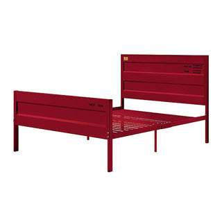 Sunvega Cargo Container Themed Metal Full Platform Bed with Headboard and Footboard