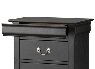 Sunvega Black Lingerie Chest with Multiple Drawers for Organized Storage