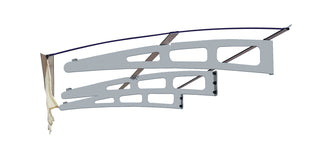 Sunvega 0.137Inch Thick Crystal Solid Polycarbonate Sheet Window Awning Canopy with Valance