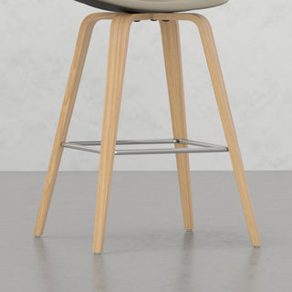 Sunvega Mid-Century Modern Bentwood Counter Bar Height Stool Set of 2