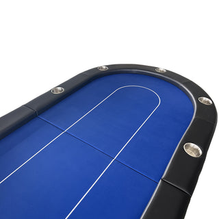 Sunvega Professional Foldable Poker Table with Cup Holders for 10 Players Casino Style
