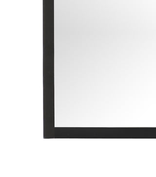 Sunvega Sleek Black Casual-Style Wall Mirror with Minimalist Design for Easy Hanging