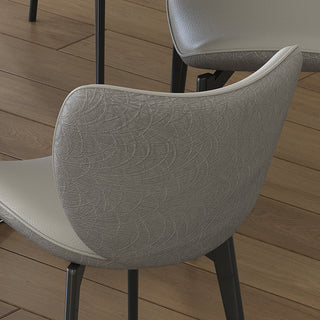 Sunvega Modern PU Leather Dining Chairs Set of 2 with Carbon Steel Frame for Kitchen