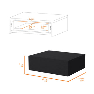 Sunvega Floating Nightstand with Spacious Drawer and Sleek Wall-Mounted Design