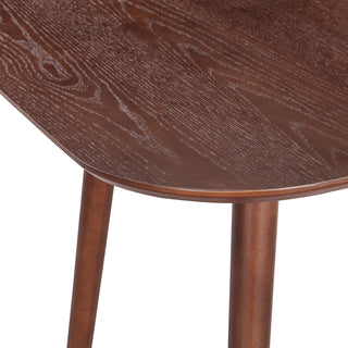 Sunvega Mid-Century Modern Faux Wood Dining Table with Tapered Splayed Legs