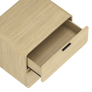 Sunvega Modern Nightstand with Two Spacious Drawers for Bedroom Use