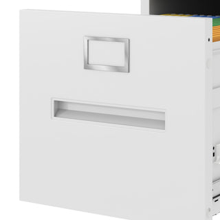 Sunvega 5 Drawer Metal Vertical File Cabinet with Lock on Wheels for Home Office