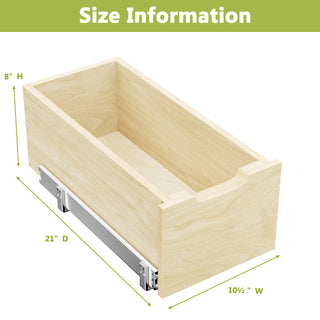 Sunvega Pull Out Cabinet Organizer with Full Extension Rail Slides for Kitchen Pantry