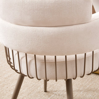 Sunvega Upholstered Dining Chair with Heavy Duty Iron Frame and Padded Seat
