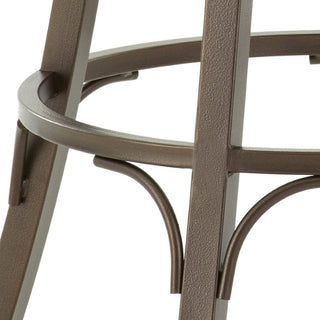 Sunvega Backless Swivel Counter Stool with 360-Degree Swivel and Footrest