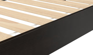 Sunvega Twin Platform Bed with 14-Slat Support System in Black