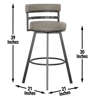 Sunvega Heavy Duty 360 Swivel Bar Stool with Scratch Resistant Finish