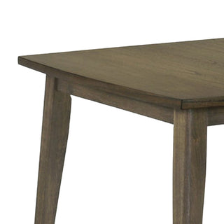 Sunvega Vintage Walnut Brown Rectangular Dining Table with Tapered Legs