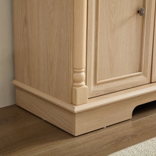 Sunvega Spacious Farmhouse Sideboard Buffet with Drawers and Doors for Storage