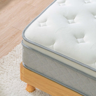 Sunvega Cooling Gel Memory Foam Hybrid Mattress with Medium Firmness for Individual Pocket Spring