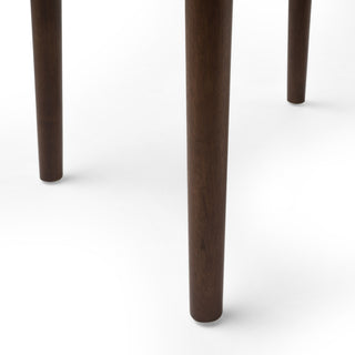 Sunvega Scandinavian Modern Light Beige Fabric Dining Chairs Set of Two