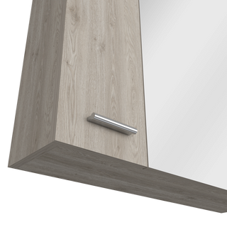 Sunvega Double Door Medicine Cabinet with Four Interior Shelves and Ample Mirror
