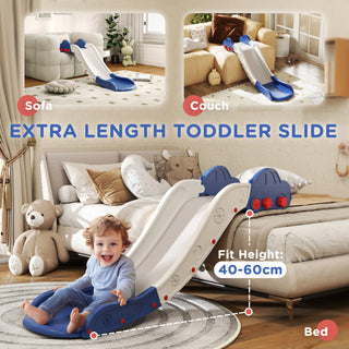 Sunvega Extra Length 63" Indoor Toddler Slide for Bed and Sofa with Segmented Buffer Design