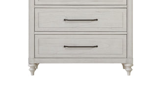 Sunvega Mindi Veneer Two-Tone Cement and Sand Finish Drawer Chest with Cedar and Felt Lining