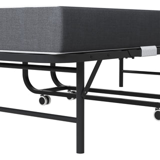 Sunvega 75-Inch Extra Long Folding Bed for Tall People with 5-Inch Memory Foam Mattress