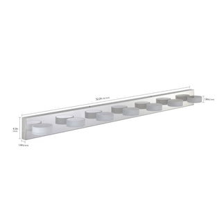 Sunvega Dimmable 5-Light LED Vanity Fixture with 360° Rotatable Design for Bathroom