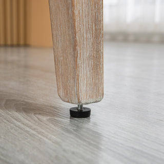 Sunvega Set of 2 Counter Height Bar Stools with Cushioned Seat and Wood Legs